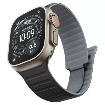 Spigen Athlex Air M Armband für Apple Watch 44/45/46/49mm – Schwarz/Grau