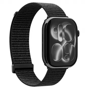Spigen WBF01 Band für Apple Watch 8/9/10/11/SE/Ultra (44/45/46/49 mm), Schwarz