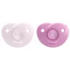 Philips Avent Soothie Silikon-Schnuller mit Silikonschild, 0-6 Monate, 2er-Pack