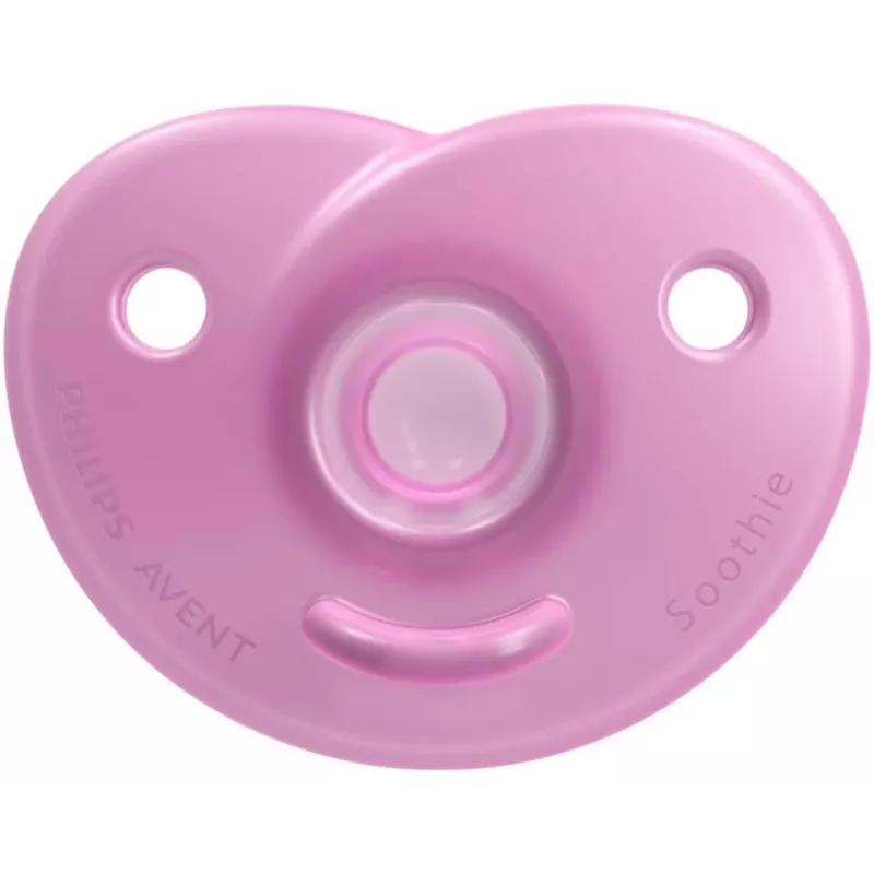Philips Avent Soothie Silikon-Schnuller mit Silikonschild, 0-6 Monate, 2er-Pack
