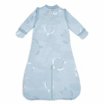 Lodger Hopper Matcha Turtle Baby-Schlafsack mit abnehmbaren Ärmeln, Blue Fogg, 50/62