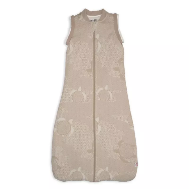 Lodger Hopper Matcha Turtle Baby-Schlafsack mit abnehmbaren Ärmeln, Beige, 68-80 cm