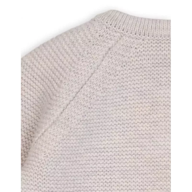 Lodger Topper Strick Merino-Wolle Babyjacke, Birke, Größe 56