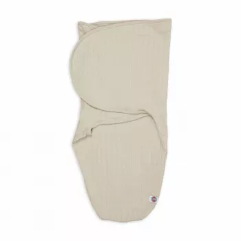 Lodger Bundler Solid Strick-Baumwoll-Babypucktuch, Birke