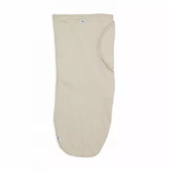 Lodger Bundler Solid Strick-Baumwoll-Babypucktuch, Birke