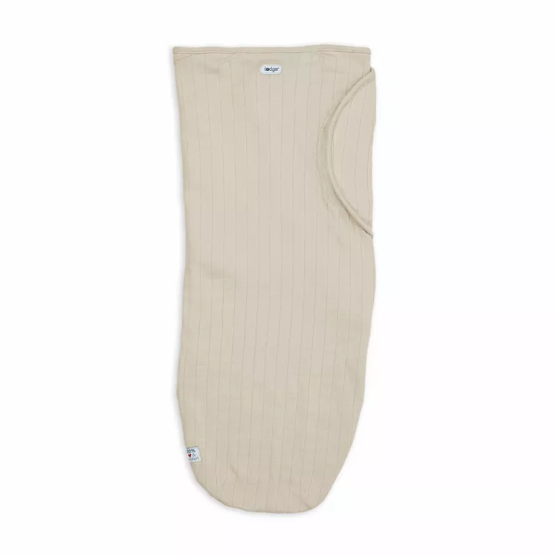 Lodger Bundler Solid Strick-Baumwoll-Babypucktuch, Birke