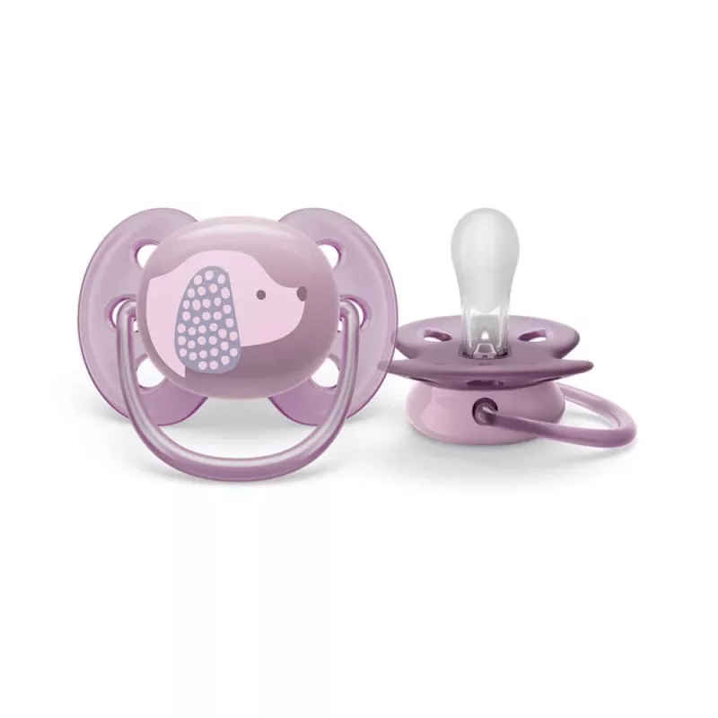 Philips Avent Ultra Soft DECO Schnuller 6-18 Monate, 1 Stück, Mädchen