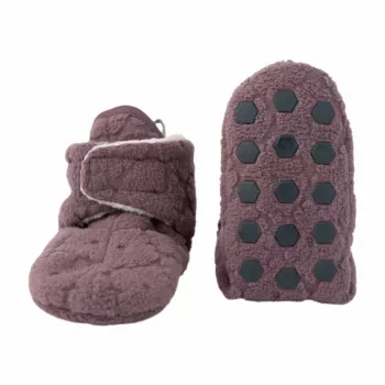Lodger Slipper Folklore Fleece Babyschuhe, Mauve, 6-12 Monate