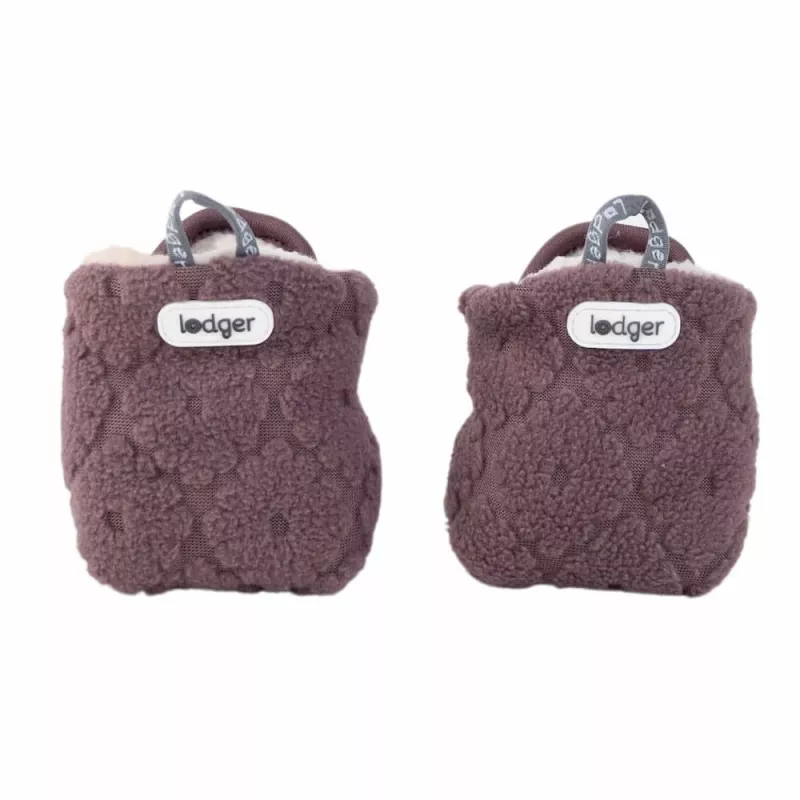 Lodger Slipper Folklore Fleece Babyschuhe, Mauve, 6-12 Monate
