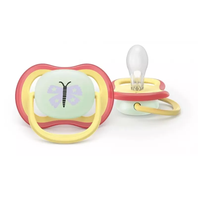 Philips AVENT Ultra Air Night Schnuller 0-6 Monate, 2er-Pack, im Dunkeln leuchtend