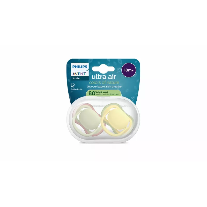 Philips Avent Ultra Air Schnuller 18+ Monate, 2er-Pack, Neutral