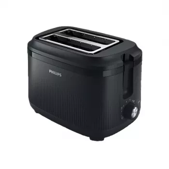 Philips Daily Collection Toaster HD2511/90, 830 W, 2 Schlitze, Schwarz