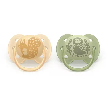 Philips Avent Ultra Soft DECO Schnuller 6-18 Monate, 2er-Pack, Grau