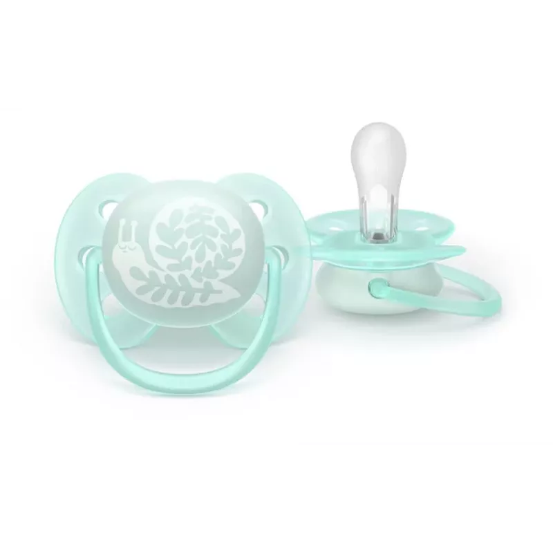 Philips Avent Ultra Soft DECO Schnuller 0-6 Monate, 2er-Pack, Silikon, BPA-frei, mit Sterilisationsetui