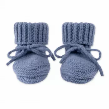 Lodger Slipper Merino Wool Baby Hausschuhe, Storm, 0-6 Monate