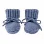 Lodger Slipper Merino Wool Baby Hausschuhe, Storm, 0-6 Monate