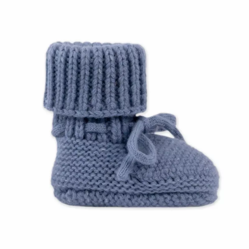 Lodger Slipper Merino Wool Baby Hausschuhe, Storm, 0-6 Monate
