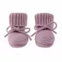 Lodger Hausschuh Merino-Wolle Baby-Booties, Mauve, 0-6 Monate