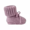 Lodger Hausschuh Merino-Wolle Baby-Booties, Mauve, 0-6 Monate