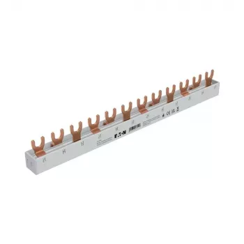 Eaton 3-Phasen-Gabel-Sammelschiene EVGK-3PHAS/12MODUL, 63A, 12 Module, 10mm², für xPole MCBs/RCDs (EP-501069)