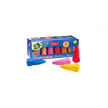 JOLLY Rocket Wachsmalstifte, verschiedene Farben, 12 Stück (5956-0001)