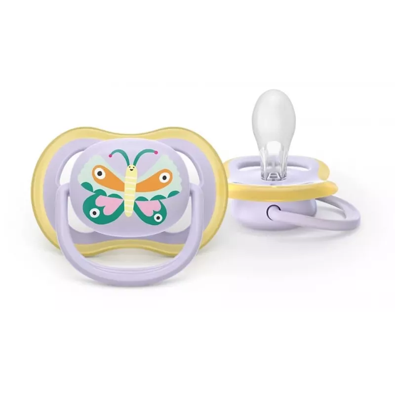 Philips Avent Ultra Air Schnuller 0-6 Monate, 2er-Pack, Blau & Grün