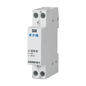 Eaton Z-SCH230/1/25-11 Installationsschütz, 230 V AC Spule, 1 NO + 1 NC, 25 A, DIN-Schiene 193886