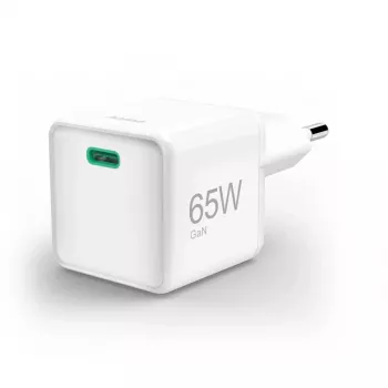 Hama GaN USB-C Super-Mini Ladegerät, 65 W, PD, Weiß (00201943)