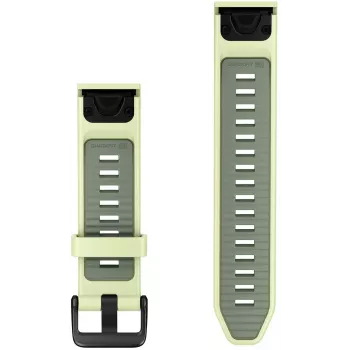 Garmin QuickFit 20 mm Silikon-Armband für Uhren, Lemon/Willow Green, 010-14506-01