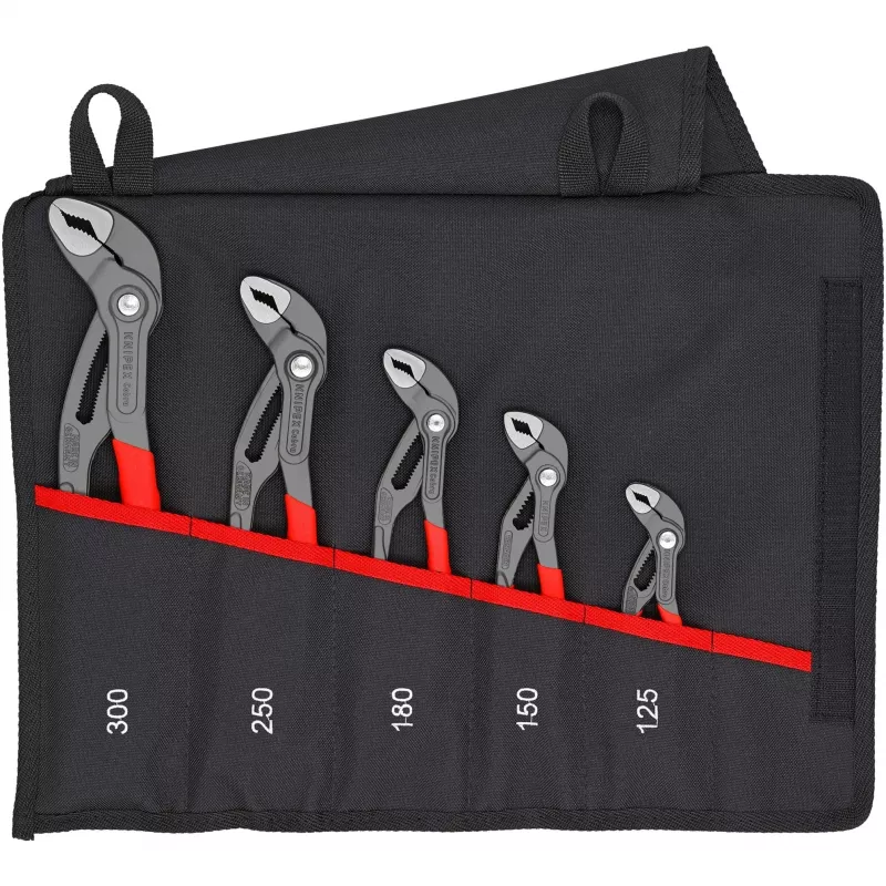 KNIPEX Cobra Wasserpumpenzangen-Set 5-teilig in Faltbeutel 00 19 55 S5