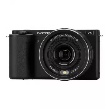 Easypix PowerPro VX6430 Klappbildschirm Digitalkamera - 64MP, 10x optischer Zoom, 4K Video, Schwarz 20205