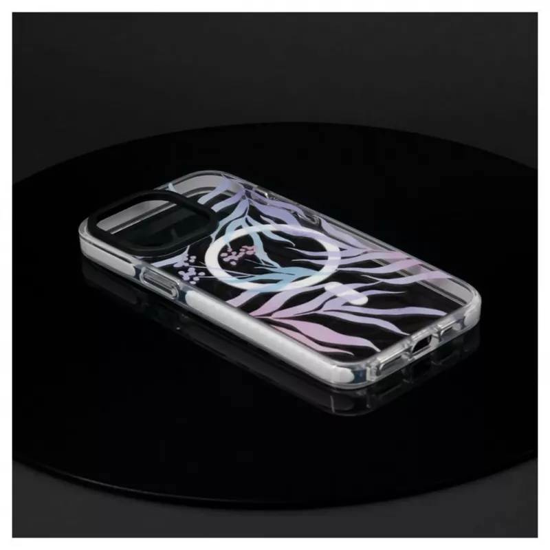 Evelatus Apple iPhone 15 Pro PC+TPU Hülle mit MagSafe - Individueller Blumenprint