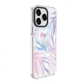 Evelatus Apple iPhone 15 Pro PC+TPU Hülle mit MagSafe - Individueller Blumenprint