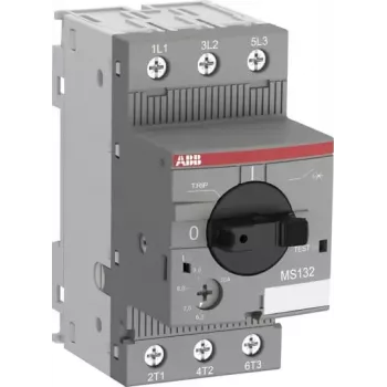ABB MS132-6.3 Motorschutzschalter, 4,0-6,3 A, 3-polig, thermisch-magnetisch 1SAM350000R1009