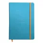 RHODIA RHODIARAMA A5 liniertes Notizbuch, türkisfarbenes Hardcover aus Kunstleder, 96 Blatt 118747C