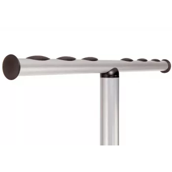 MAUL Wavy-2 Garderobenständer mit Schirmhalter, Silber/Schwarz 9405390