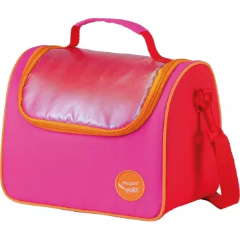 Maped PICNIK ORIGINS Lunch Bag, Rosa, 100% Polyester, PEVA-Futter, Schultergurt, 1 Stück 872107