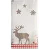 PAPSTAR Weihnachts-Tischdecke X-Mas Deer, stoffähnlich, Airlaid, 120 x 180 cm, 1 Stück (37225)