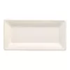 PAPSTAR pure Zuckerrohr-Teller, rechteckig, 130 x 260 mm, 50 Stück, kompostierbar, mikrowellengeeignet 89746