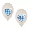PAPSTAR Bayerischer blau-weißer Latexballon, 250 mm Durchmesser, 1 Stück 81949