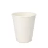 PAPSTAR pure Zuckerrohr Trinkbecher 0,2 L, Weiß, 12er-Pack, kompostierbar und mikrowellengeeignet 89853