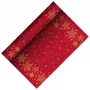 PAPSTAR Christmas Shine roter Airlaid Tischläufer, 400 mm x 3 m, auf Rolle, 1 Stück 88657