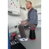 WEDO SITTOGO NXT Teleskophocker, Kunststoff, Rot, 10-stufige Dreh-Höhenverstellung, 150 kg Belastung 212 4202