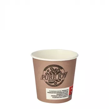 PAPSTAR Pappbecher Pure Joy, 0,1 l, Ø 6 cm, PLA-beschichtet (87866)