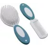 Olympia H+H Baby-Haarbürsten- und Kamm-Set BS 868, Naturborsten, extraweich, weiß, 98374