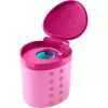 FABER-CASTELL Grippy Bleistiftspitzer, Rosa mit Klingenschutz, Kindersicher, Klick-Mechanismus - 1 Stück (181795)