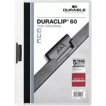 DURABLE DURACLIP 60 A4 Klemmhefter Schwarz (25er-Pack) 220902