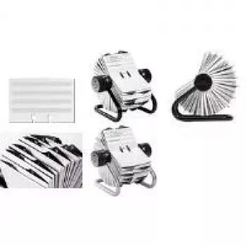 DURABLE TELINDEX Rotationskartei, 500 Karten, A-Z Register, Grau 248223