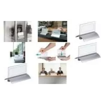 DURABLE PRESENTER DE LUXE Tischnamensschild A4 Querformat 105x297 mm Transparent 820319