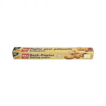 PAPSTAR Backpapierblätter, braun, 380 x 420 mm, beidseitig antihaftbeschichtet, hitzebeständig bis 220°C, 24er-Pack 14201